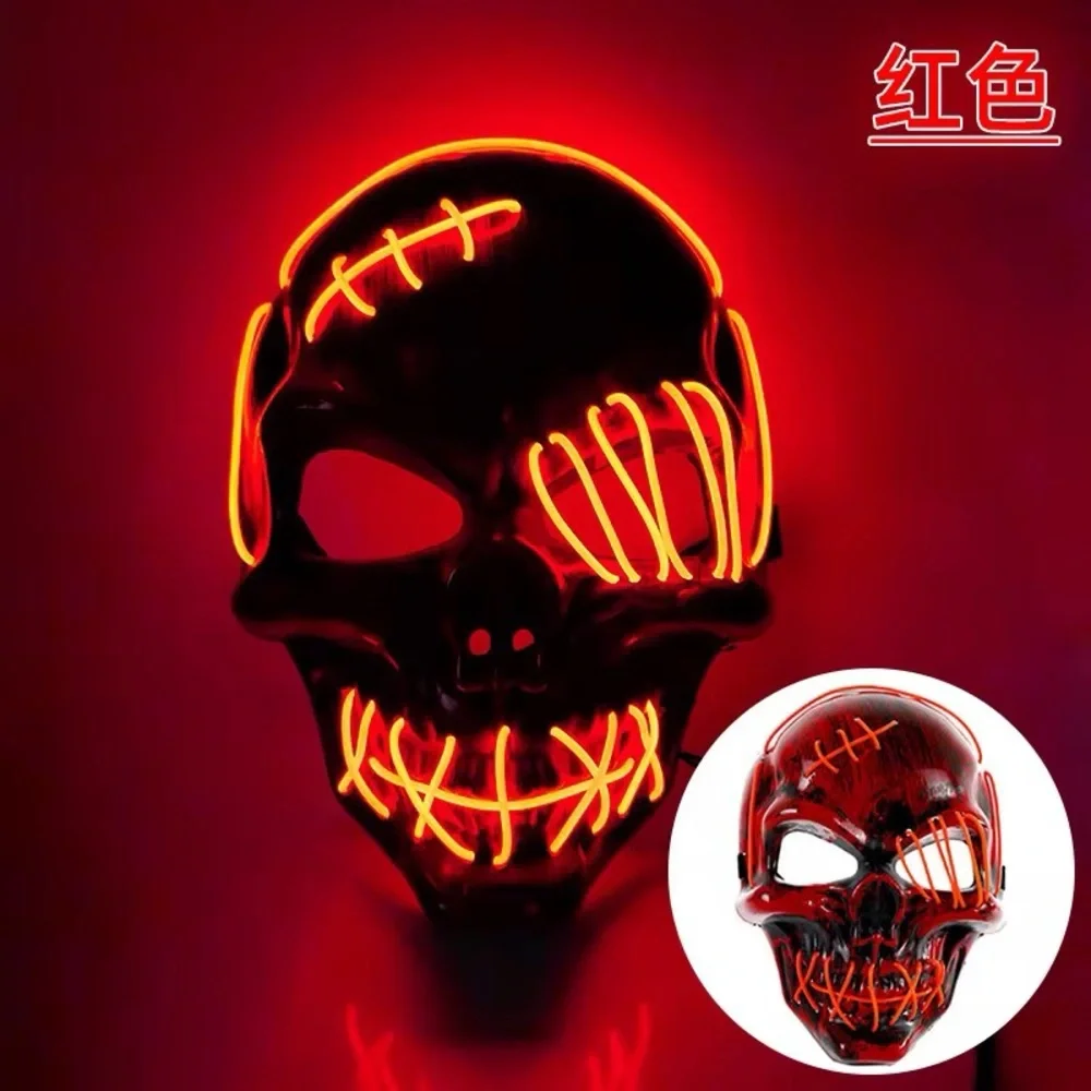 LED Skull Masks with Neon Lights